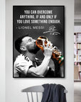Plakat - Lionel Messi citat - admen.dk