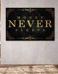 Plakat - Money never sleeps