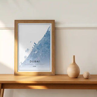 Plakat - Dubai kort
