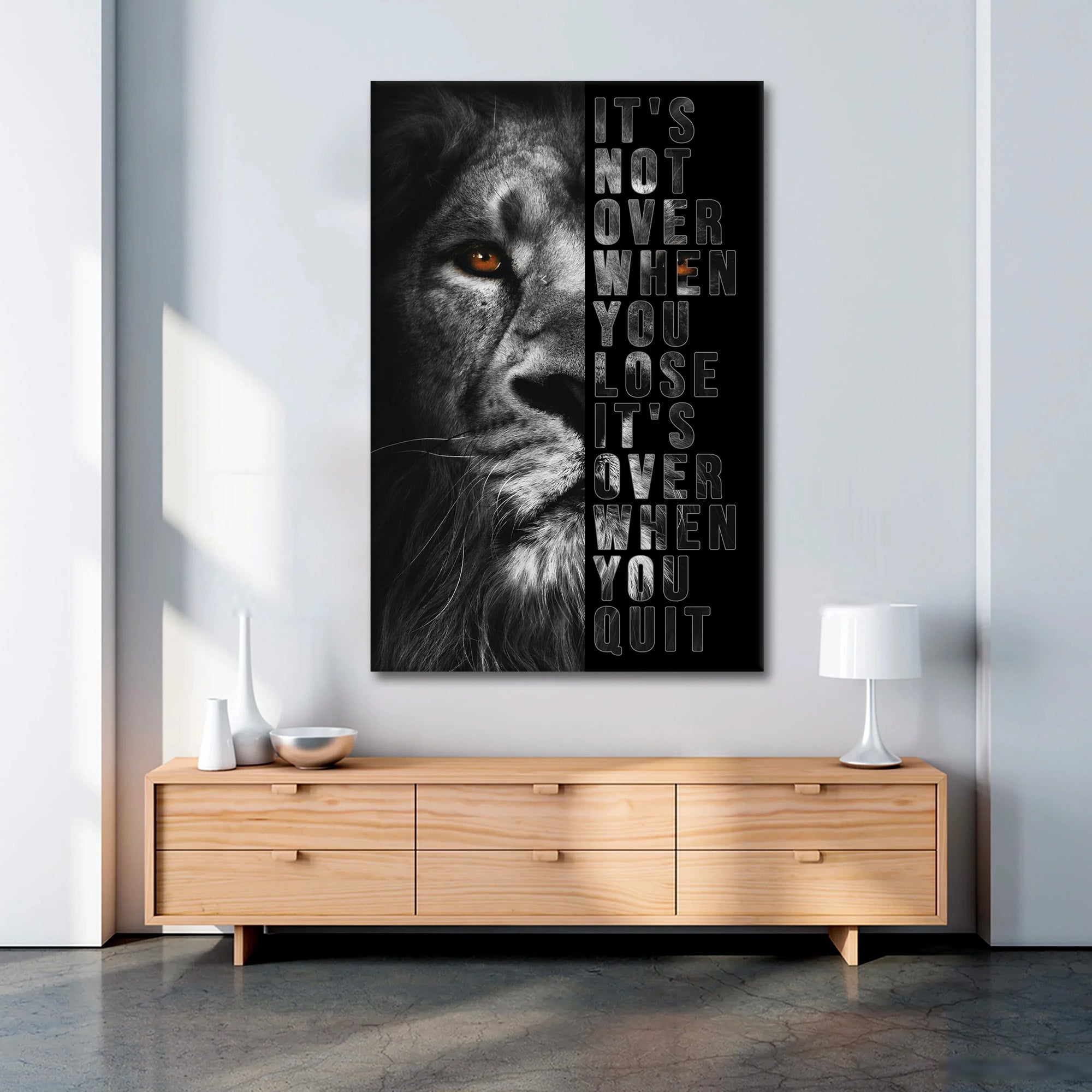 Plakat - Its not over when you lose, its when you quit