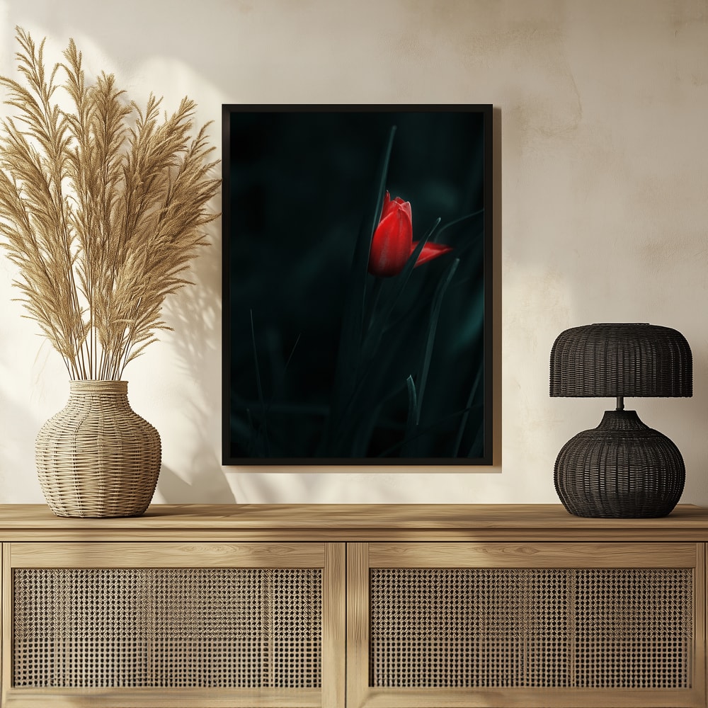 Plakat - Elegant Red Tulip - by Panaana
