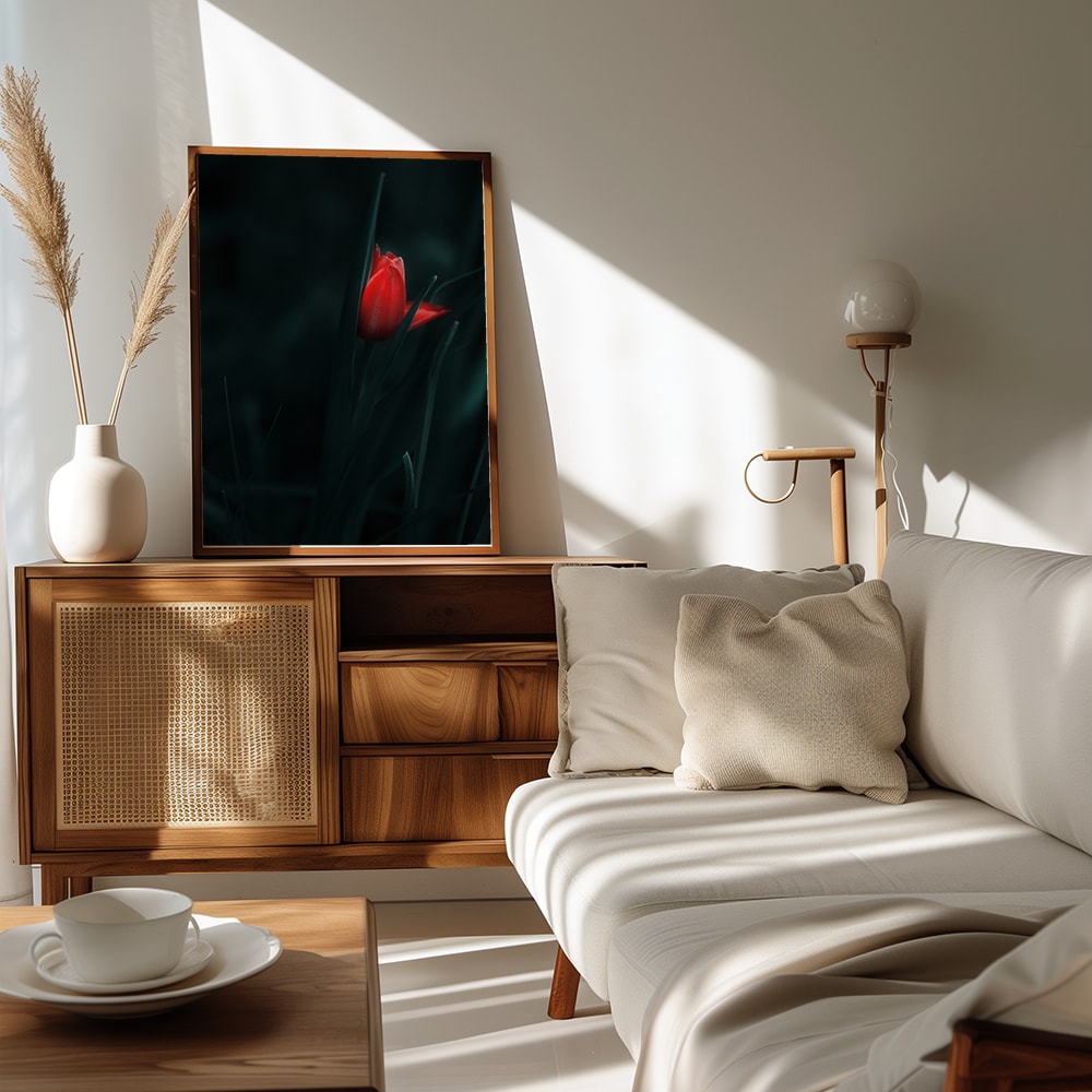 Plakat - Elegant Red Tulip - by Panaana
