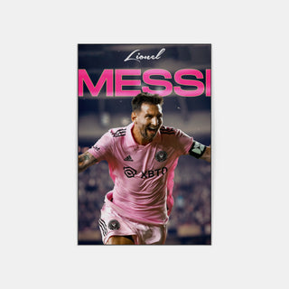 Plakat - Messi Inter Miami i jubel kunst - admen.dk