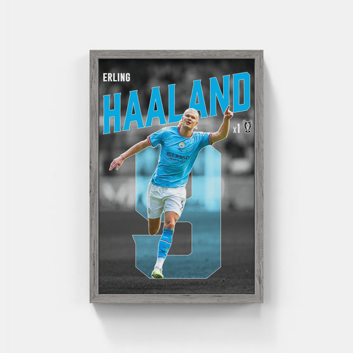 Plakat - Erling Haaland kunst