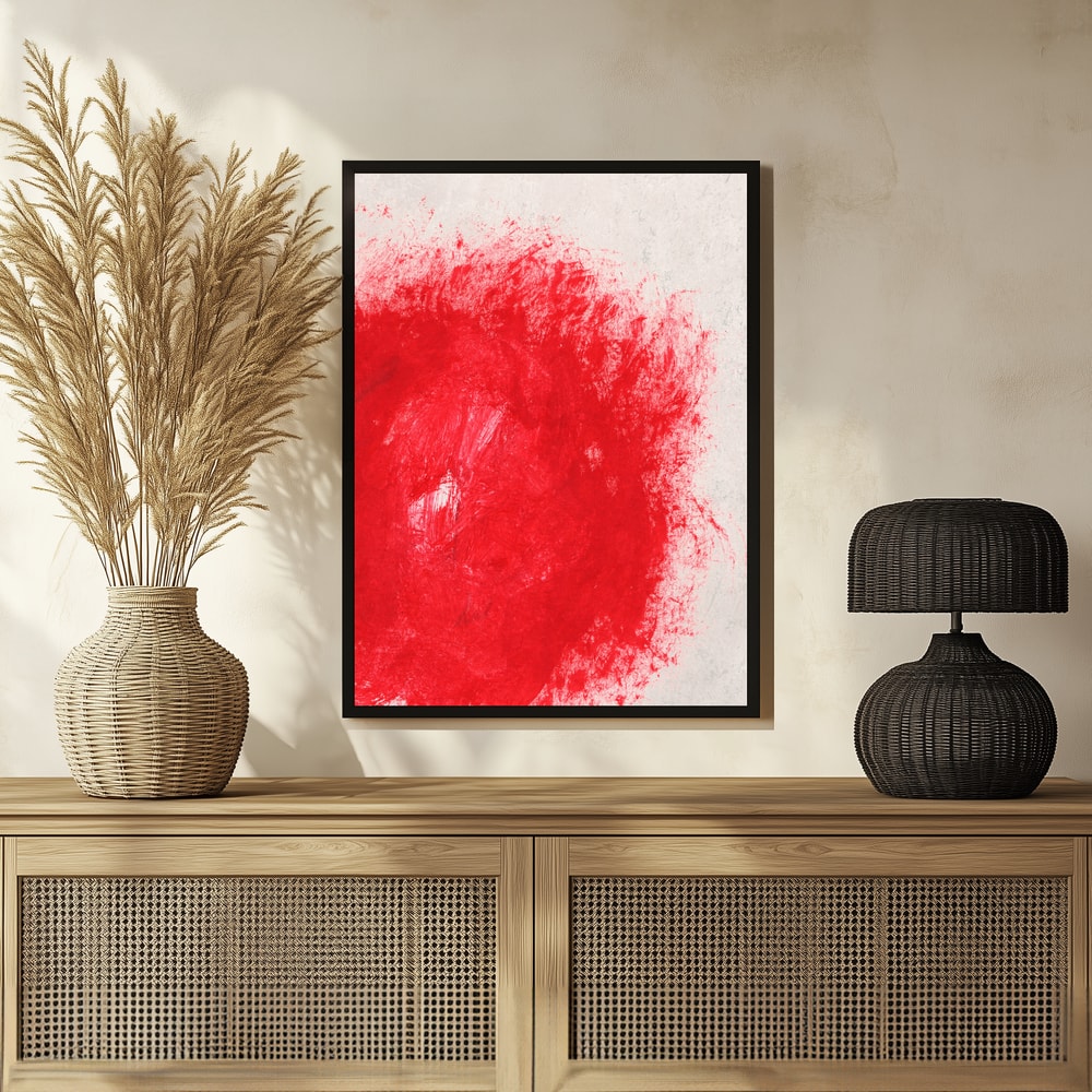Plakat - Vibrant Red Texture