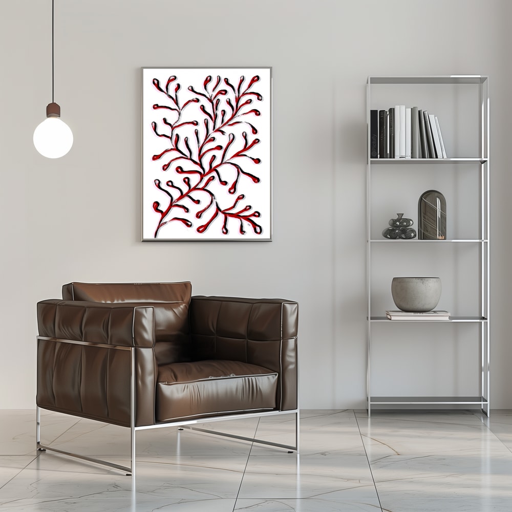 Plakat - Stylized Red Coral