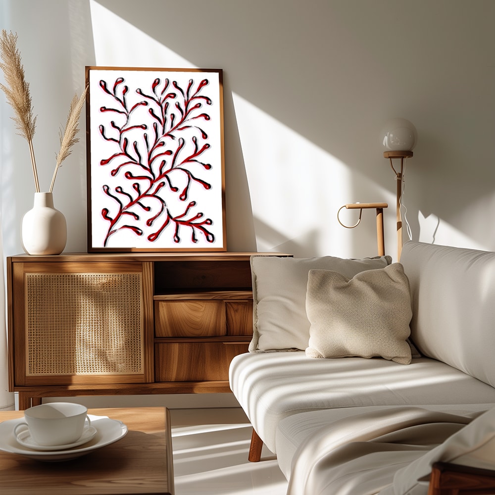Plakat - Stylized Red Coral