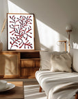 Plakat - Stylized Red Coral