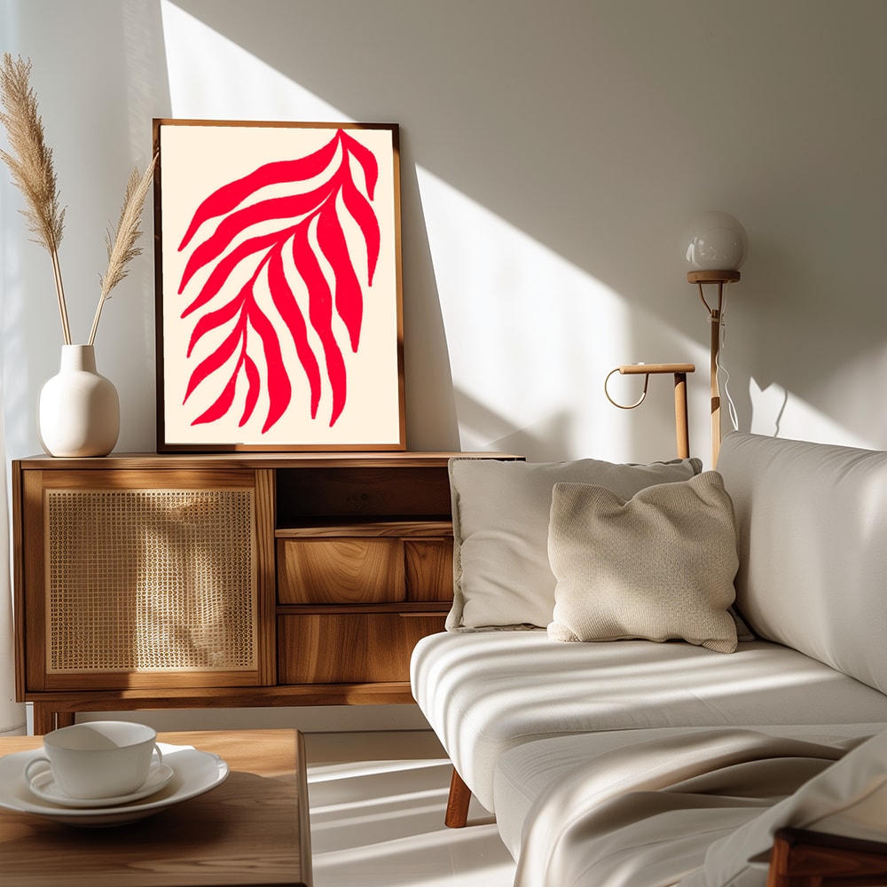 Plakat - Vibrant Red Leaves