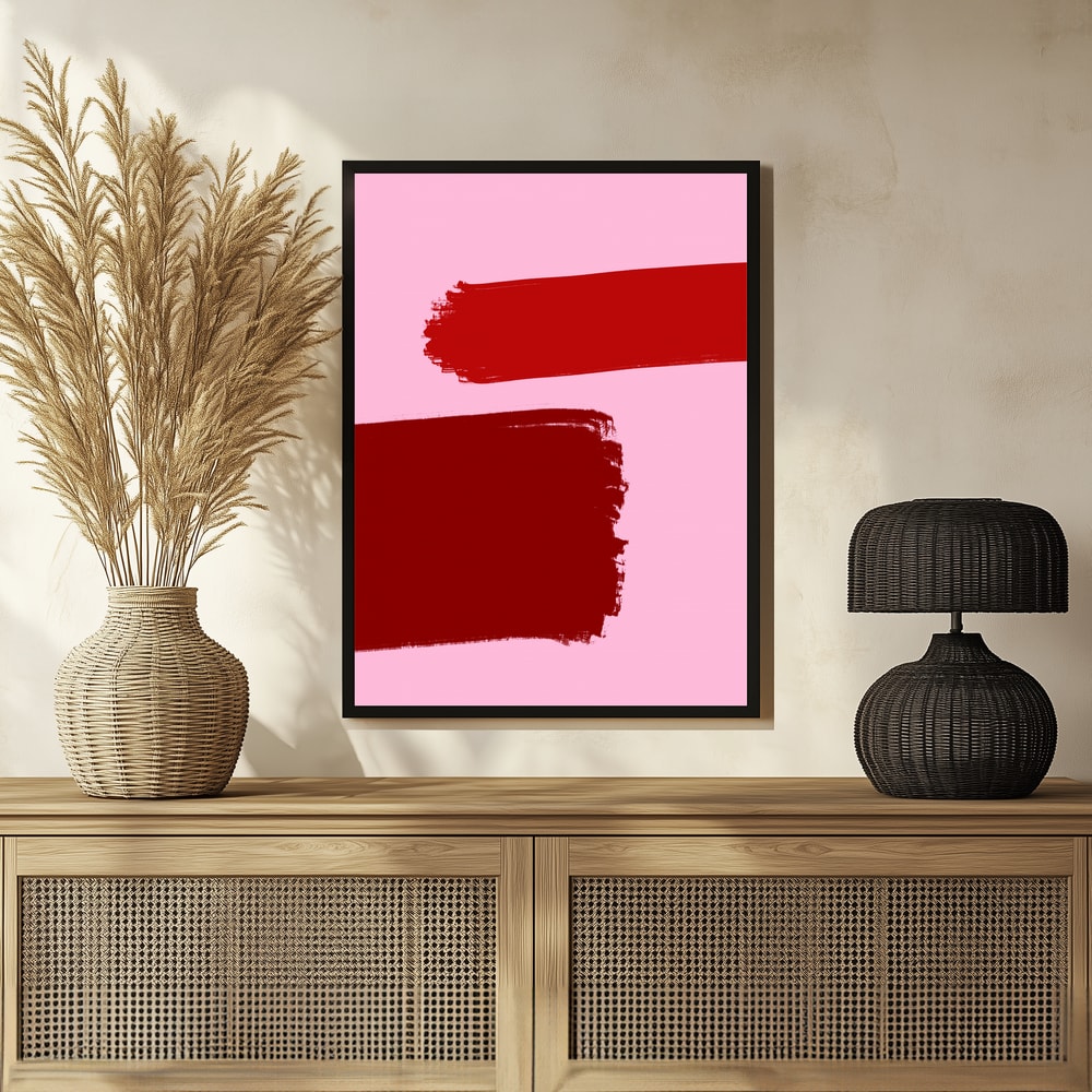 Plakat - Crimson Strokes