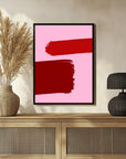 Plakat - Crimson Strokes