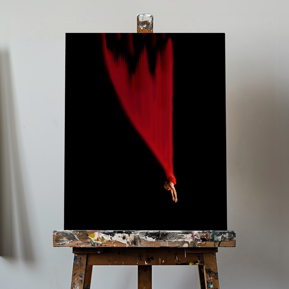 Canvas - Graceful Red Fall