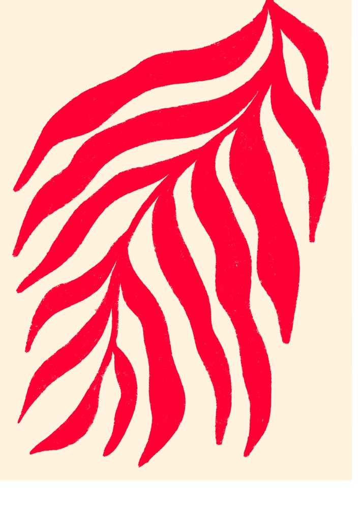 Plakat - Vibrant Red Leaves
