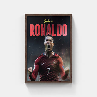Plakat - Cristiano Ronaldo i skrigende jubel