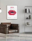 Plakat - Vintage Red Lips Graphic