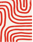 Plakat - Red Modern Lines