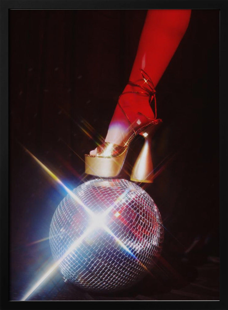 Plakat - Groovy Shoe and Disco Ball - Admen.dk