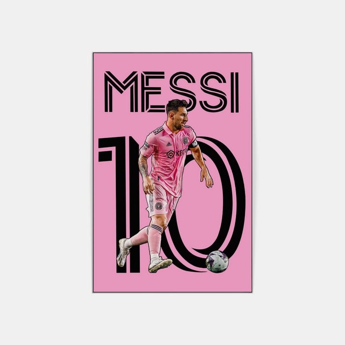 Plakat - Messi Inter Miami i pink