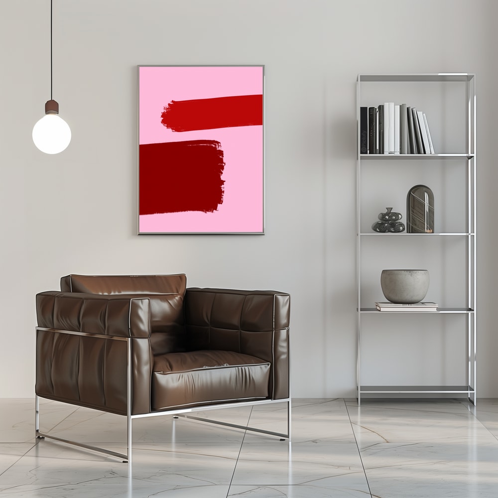Plakat - Crimson Strokes