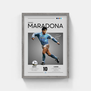 Plakat - Diego Maradona Napoli look