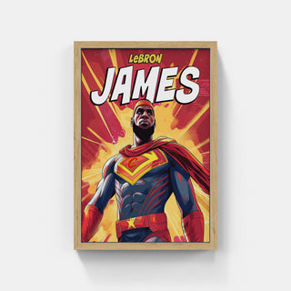 Plakat - Lebron James superhelt