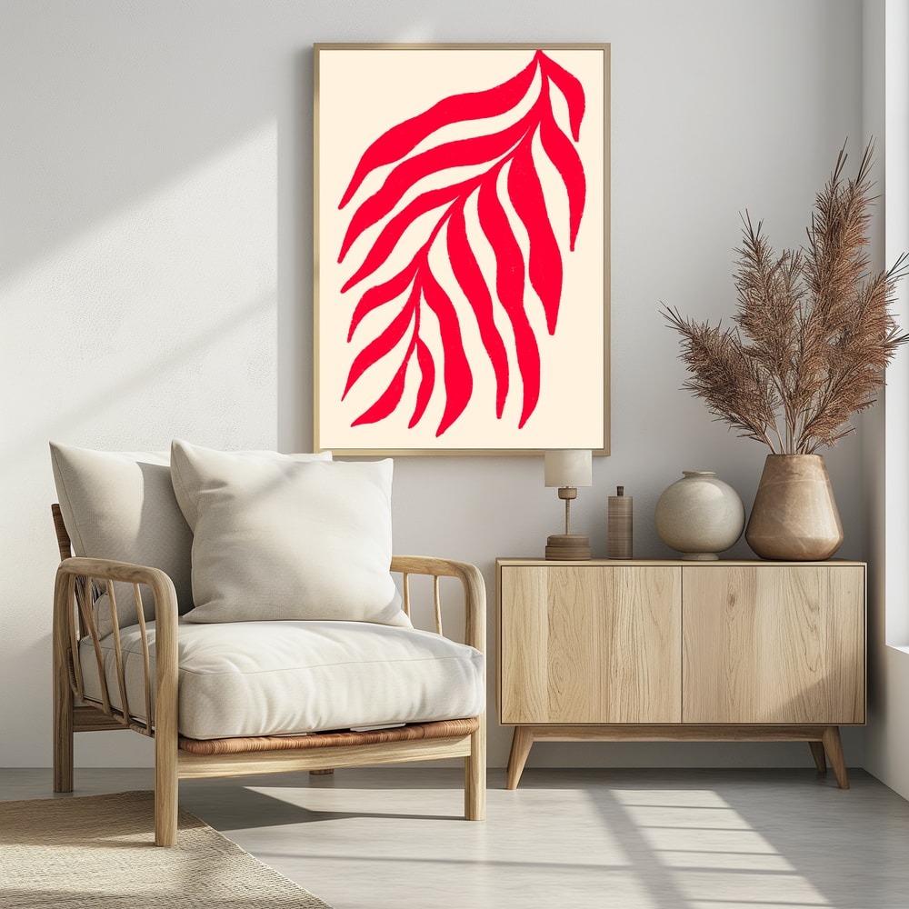 Plakat - Vibrant Red Leaves