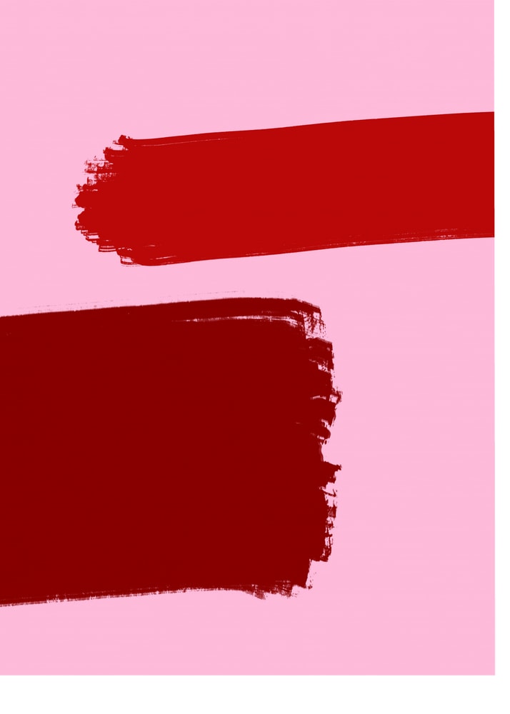 Plakat - Crimson Strokes