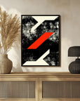 Plakat - Bold Red Geometric