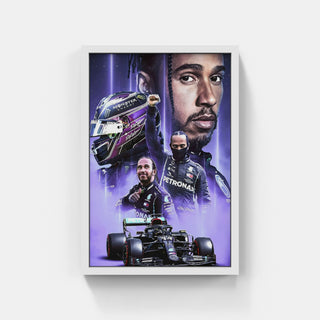 Plakat - Lewis Hamilton portræt