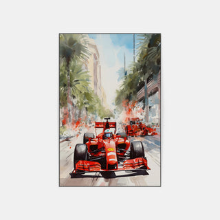 Plakat - Ferrari streetart