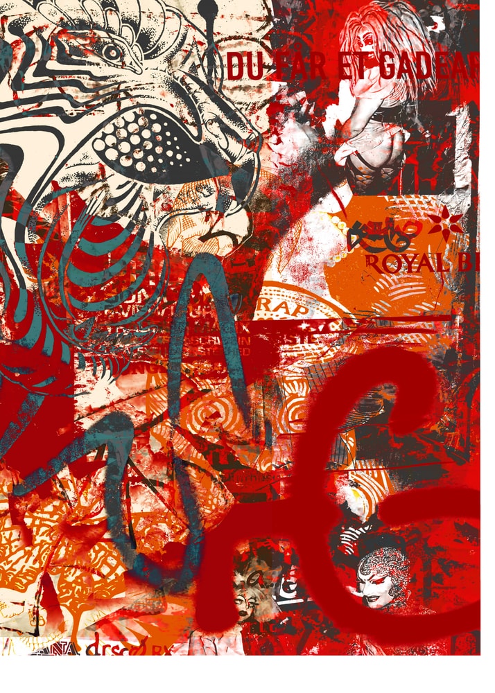 Plakat - Vibrant Street Fusion