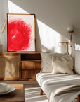 Plakat - Vibrant Red Texture