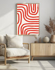 Plakat - Red Modern Lines