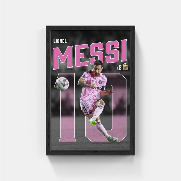 Plakat - Messi Inter Miami kunst
