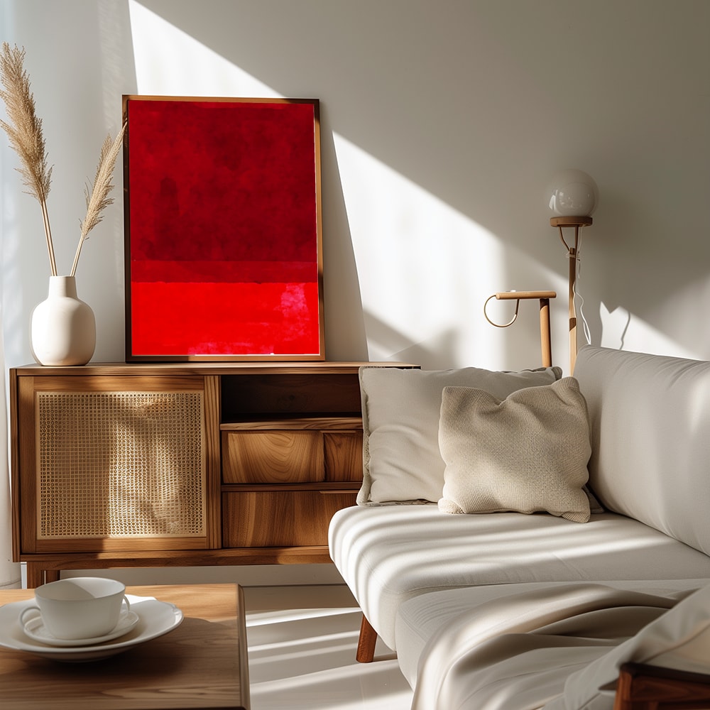 Plakat - Deep Red Abstraction - Jay Stanley
