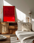 Plakat - Deep Red Abstraction - Jay Stanley