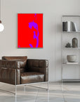 Plakat - Vibrant Purple Woman Profile