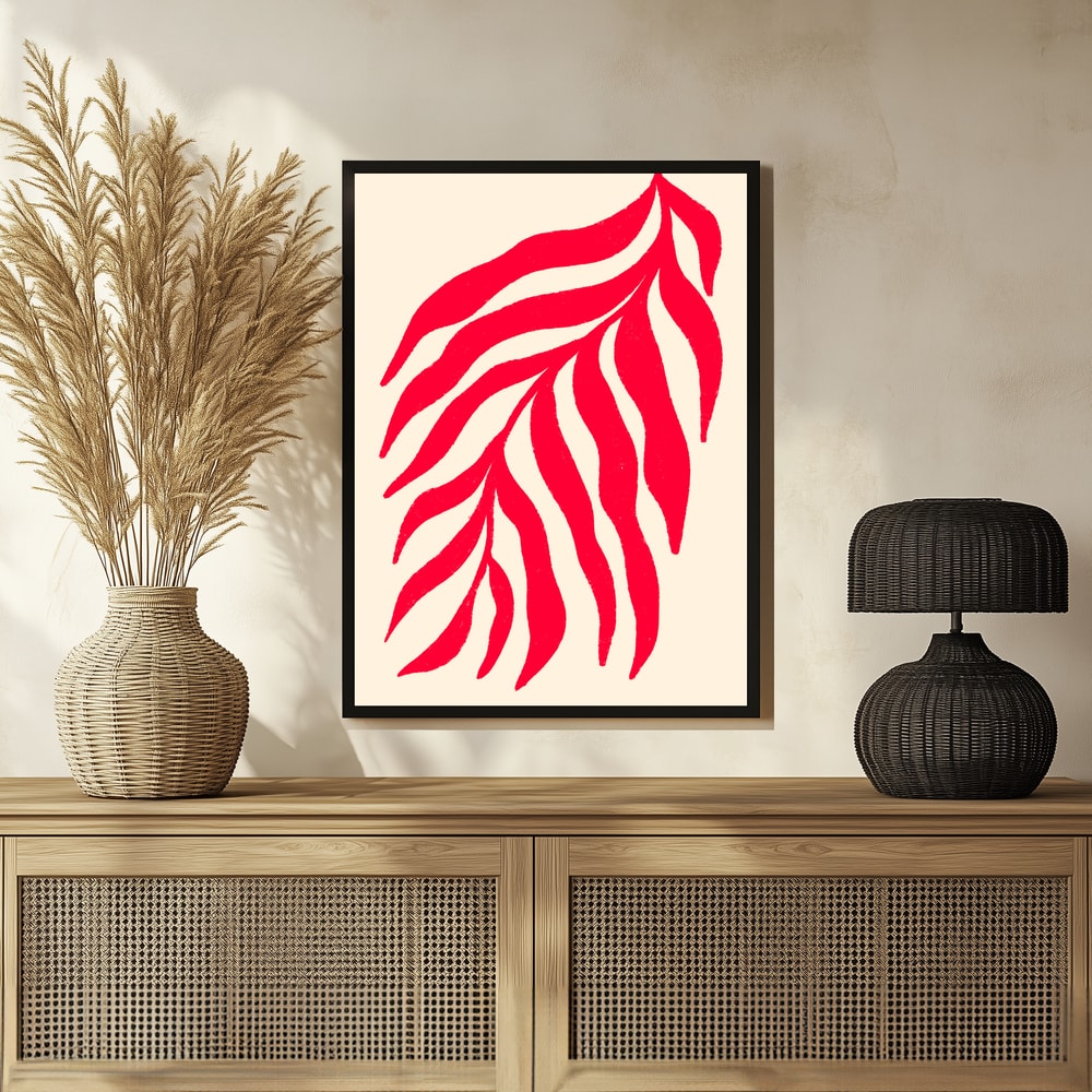 Plakat - Vibrant Red Leaves