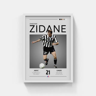 Plakat - Zinedine Zidane Juventus look