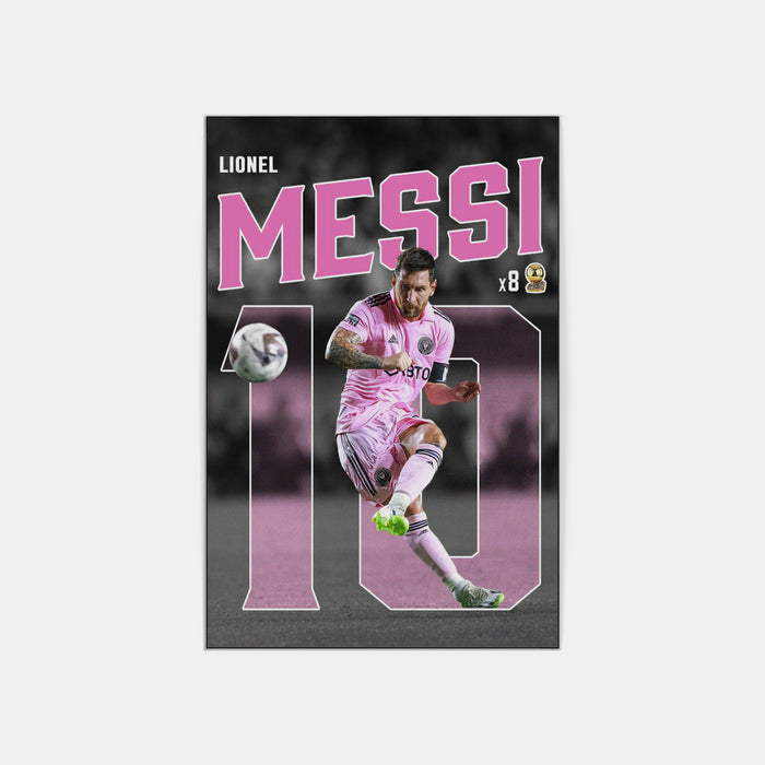 Plakat - Messi Inter Miami kunst