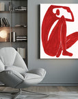 Canvas - Minimalist Red Embrace