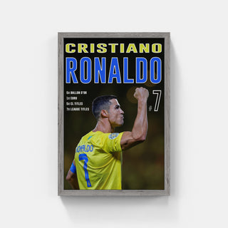 Plakat - Cristiano Ronaldo i kampgejst - admen.dk