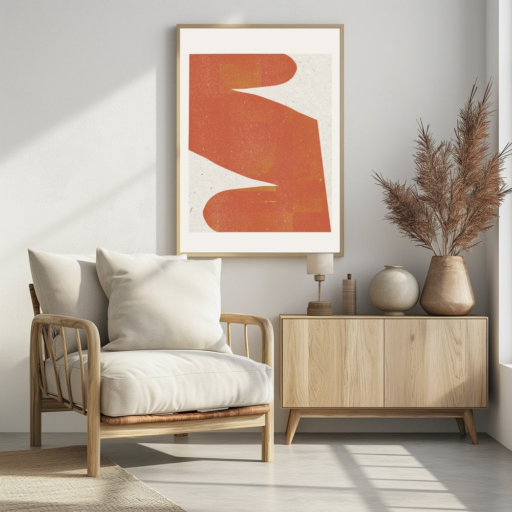 Plakat - Orange Silhouette