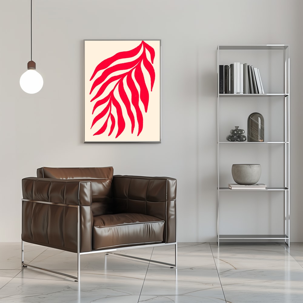 Plakat - Vibrant Red Leaves
