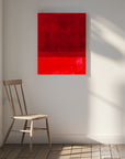 Canvas - Deep Red Abstraction