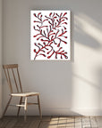 Canvas - Stylized Red Coral