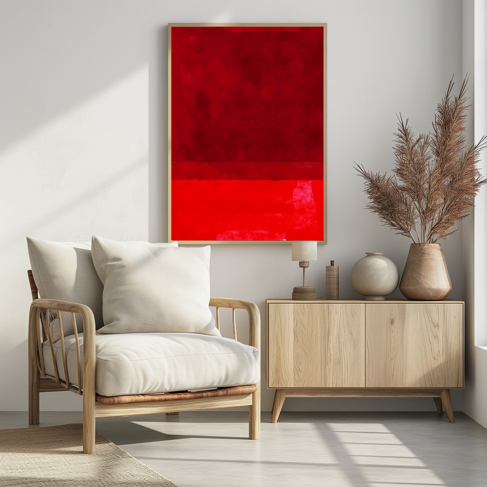 Plakat - Deep Red Abstraction - Jay Stanley