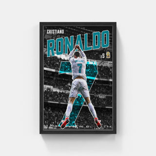 Plakat - Ronaldo og Real Madrid kunst