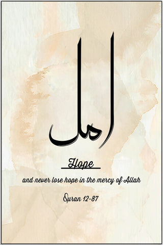 Plakat - Plakat - Amal - Hope citat