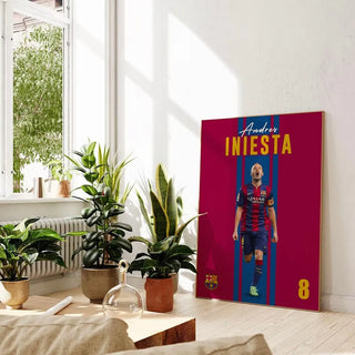 Plakat - Andrés Iniesta i jubel - admen.dk